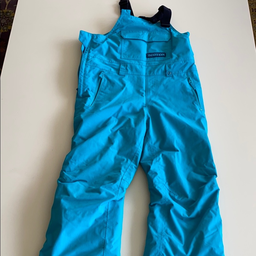 Burton Kids Turquoise Blue Snow Bib Overalls